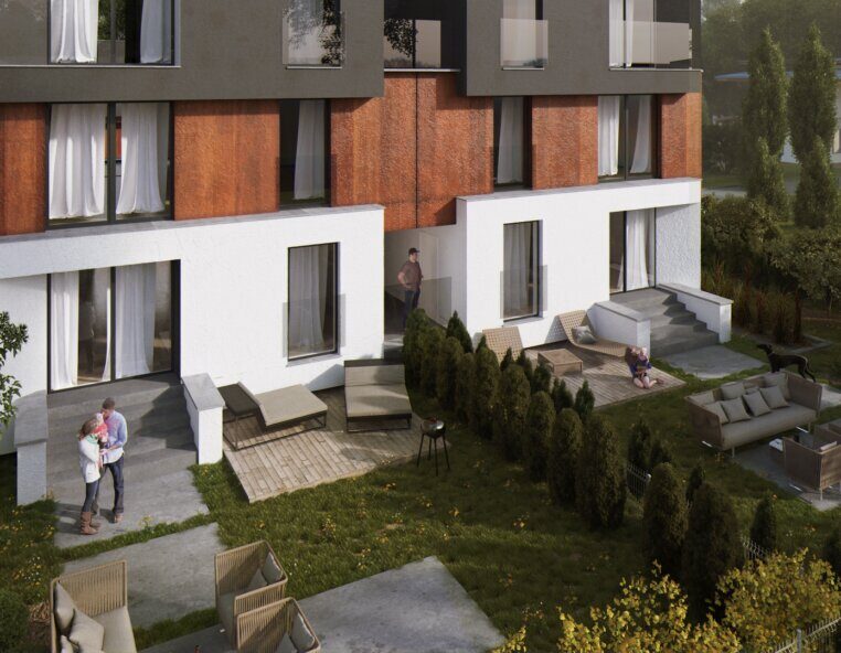 Wizualizacja 3d osiedla Sky Garden 4